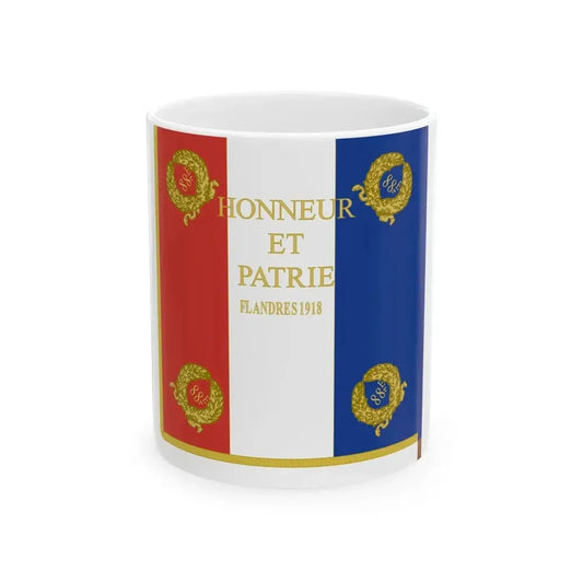 Etendard 88e regiment dartillerie (France) White Coffee Mug 11oz - Go Mug Yourself