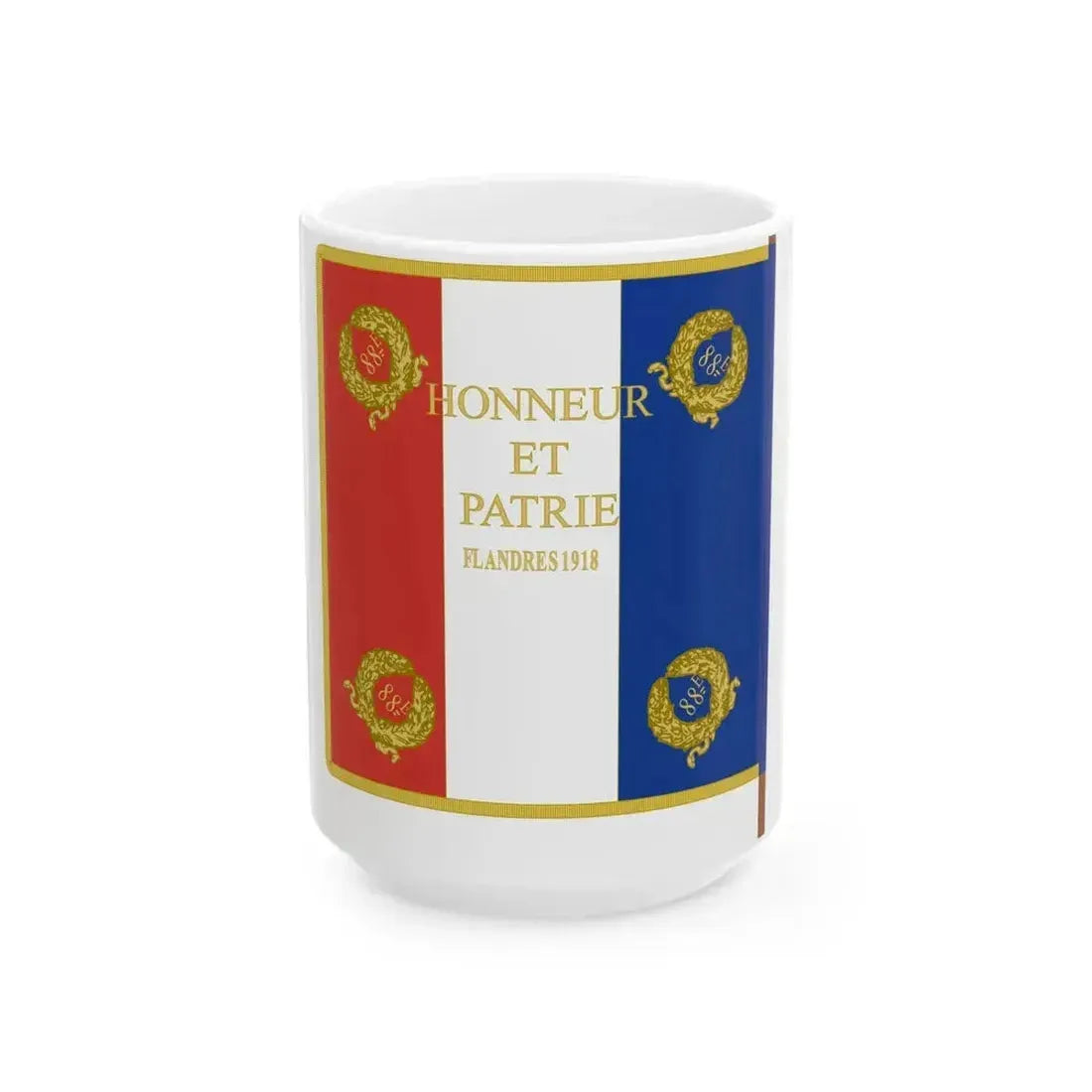 Etendard 88e regiment dartillerie (France) White Coffee Mug 15oz - Go Mug Yourself