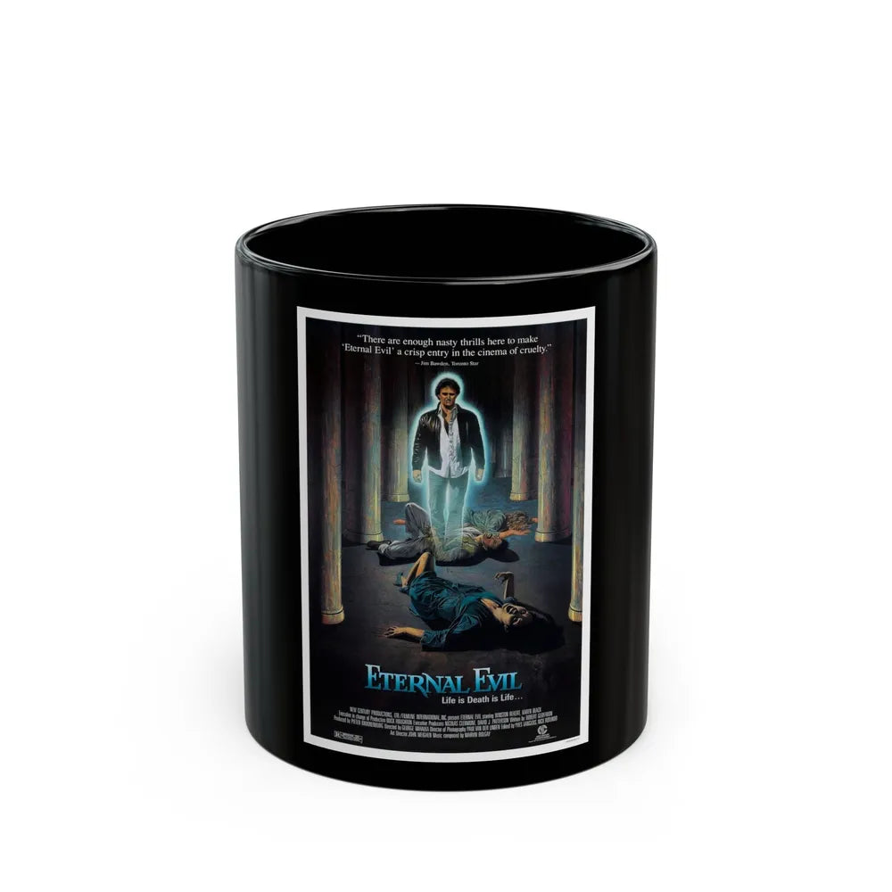 ETERNAL EVIL 1985 Movie Poster - Black Coffee Mug-11oz-Go Mug Yourself