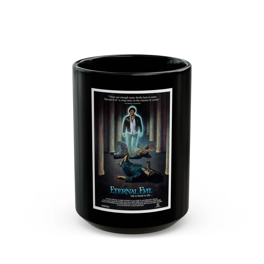 ETERNAL EVIL 1985 Movie Poster - Black Coffee Mug-15oz-Go Mug Yourself