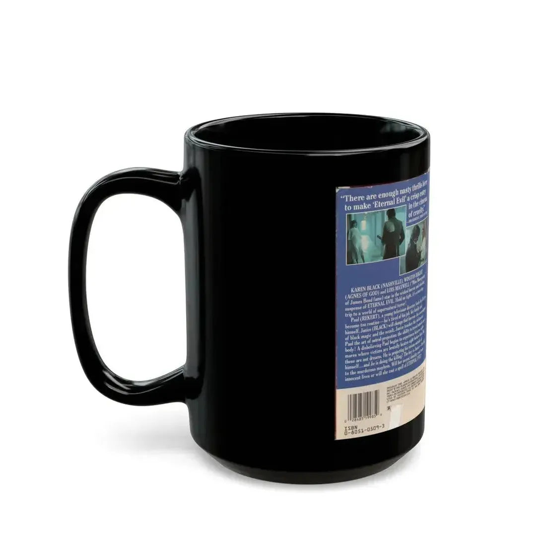ETERNAL EVIL (VHS COVER) - Black Coffee Mug - Go Mug Yourself