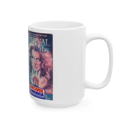 ETERNAL EVIL (VHS COVER) - White Coffee Mug - Go Mug Yourself