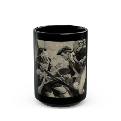Ethan Allen in Battle (atributted) - Black Coffee Mug 15oz - Go Mug Yourself