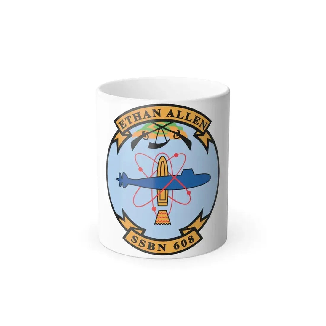 Ethan Allen SSBN 608 (U.S. Navy) Color Changing Mug 11oz Default Title 11oz - Go Mug Yourself