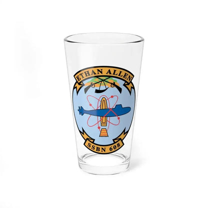 Ethan Allen SSBN 608 (U.S. Navy) Pint Glass 16oz 16oz - Go Mug Yourself