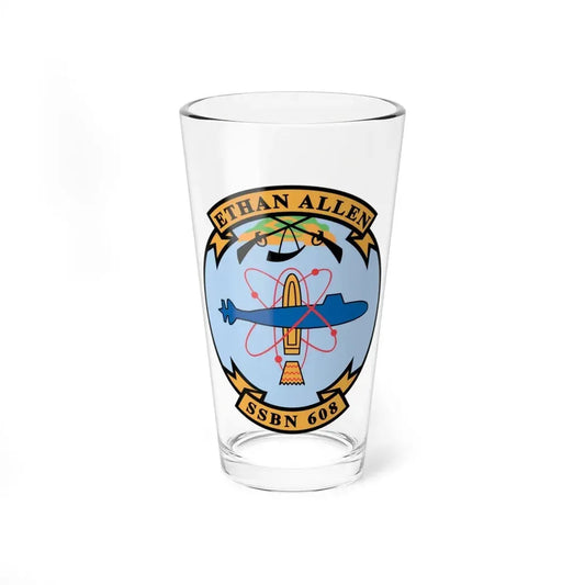 Ethan Allen SSBN 608 (U.S. Navy) Pint Glass 16oz 16oz - Go Mug Yourself