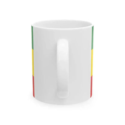 Ethiopian imperial standard of Haile Selassie I obverse (Ethiopia) White Coffee Mug - Go Mug Yourself