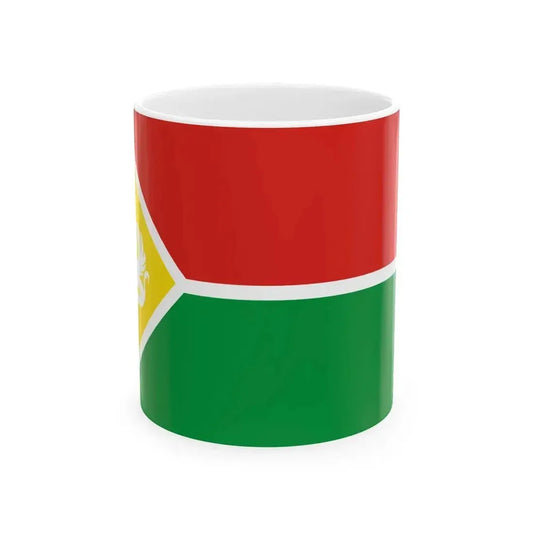 Ethnic flag of Tat people Caucasus (Russia) White Coffee Mug 11oz - Go Mug Yourself