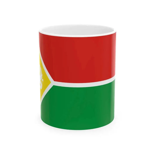 Ethnic flag of Tat people Caucasus (Russia) White Coffee Mug 11oz - Go Mug Yourself