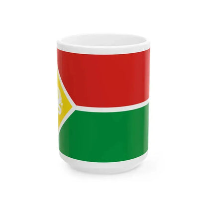 Ethnic flag of Tat people Caucasus (Russia) White Coffee Mug 15oz - Go Mug Yourself