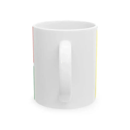 Ethnic flag of Tat people Caucasus (Russia) White Coffee Mug - Go Mug Yourself