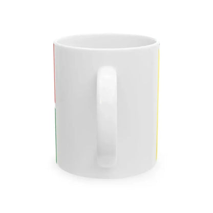 Ethnic flag of Tat people Caucasus (Russia) White Coffee Mug - Go Mug Yourself