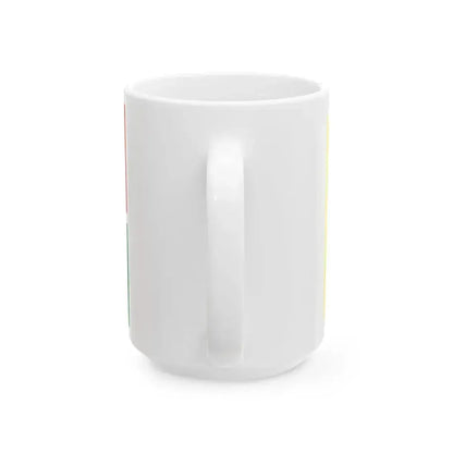 Ethnic flag of Tat people Caucasus (Russia) White Coffee Mug - Go Mug Yourself