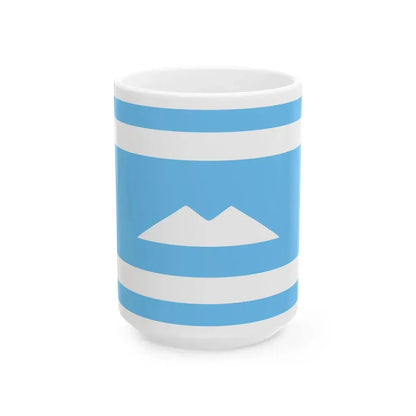 Ethnic flag of the Balkar and Karachay peoples Karachay-Balkaria (Russia) White Coffee Mug 15oz - Go Mug Yourself