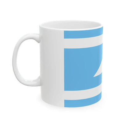 Ethnic flag of the Balkar and Karachay peoples Karachay-Balkaria (Russia) White Coffee Mug - Go Mug Yourself