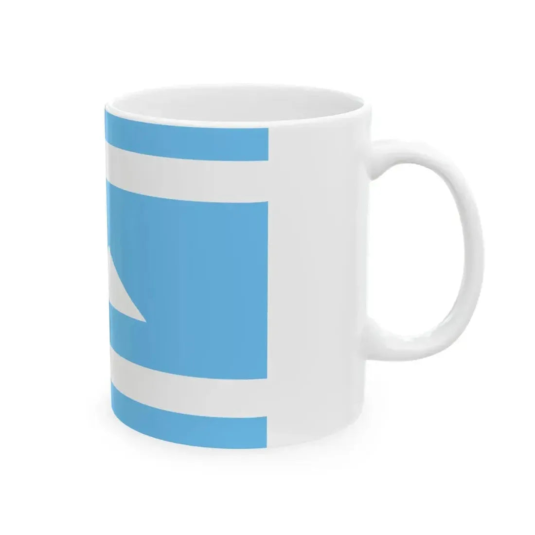 Ethnic flag of the Balkar and Karachay peoples Karachay-Balkaria (Russia) White Coffee Mug - Go Mug Yourself