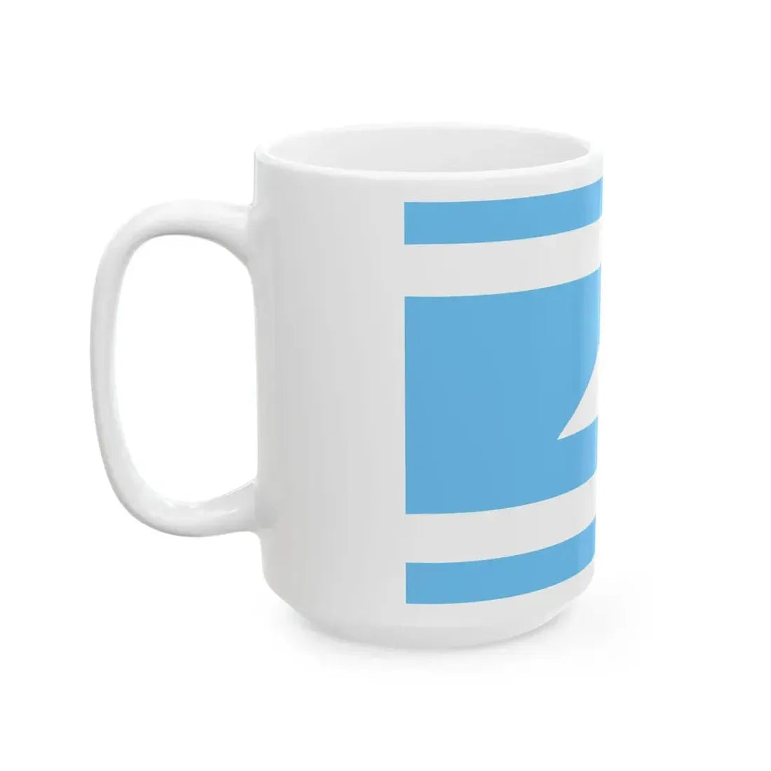 Ethnic flag of the Balkar and Karachay peoples Karachay-Balkaria (Russia) White Coffee Mug - Go Mug Yourself