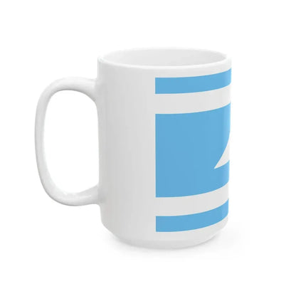 Ethnic flag of the Balkar and Karachay peoples Karachay-Balkaria (Russia) White Coffee Mug - Go Mug Yourself
