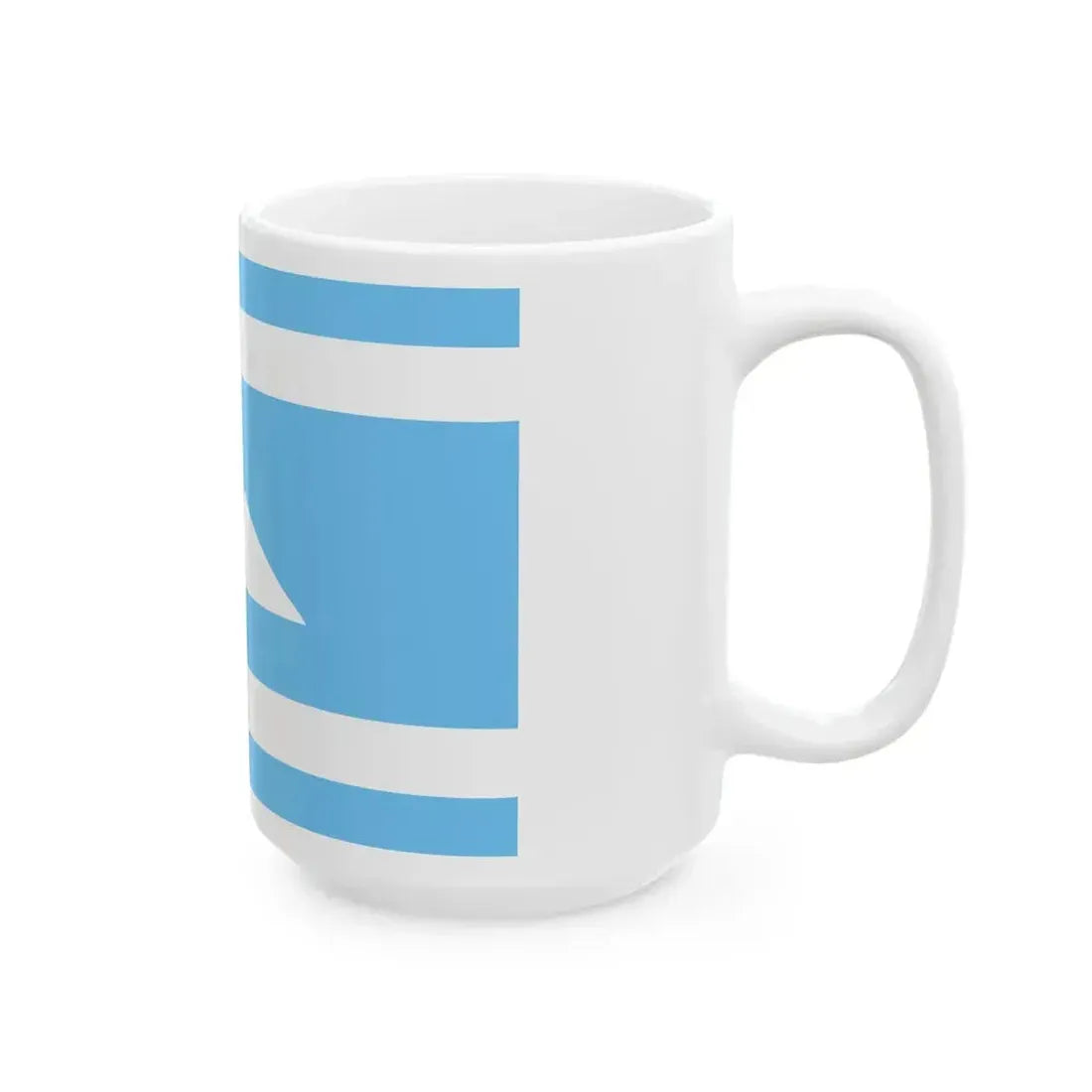 Ethnic flag of the Balkar and Karachay peoples Karachay-Balkaria (Russia) White Coffee Mug - Go Mug Yourself