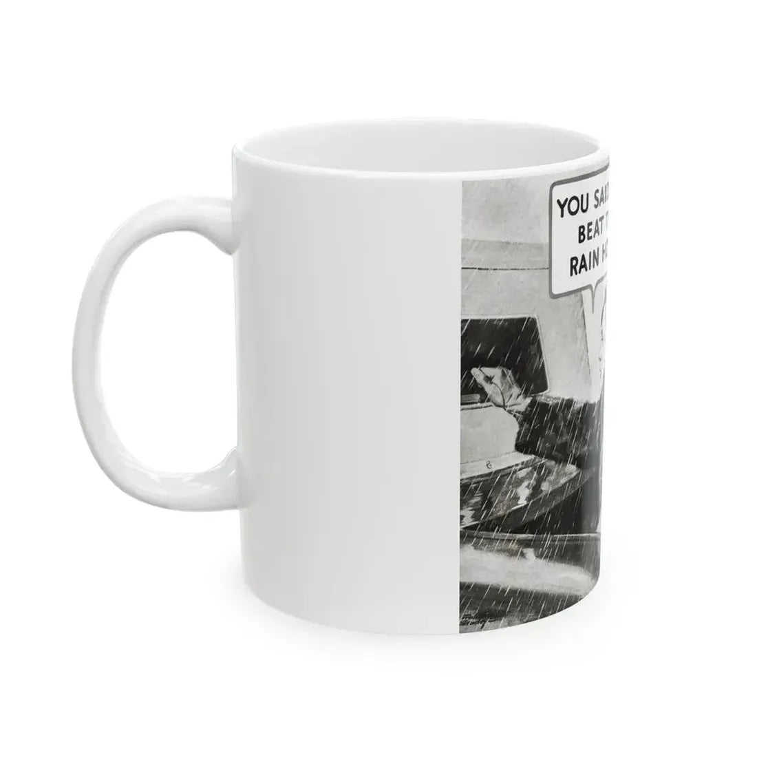 Ethyl advertisement, Redbook, December 1933 - White Coffee Mug - Go Mug Yourself