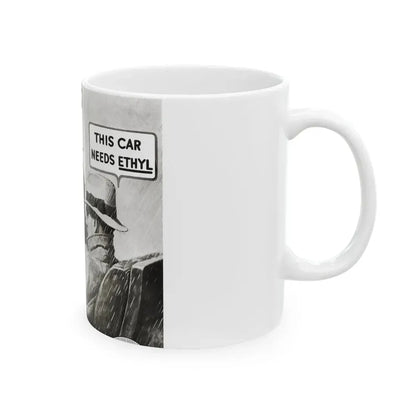 Ethyl advertisement, Redbook, December 1933 - White Coffee Mug - Go Mug Yourself