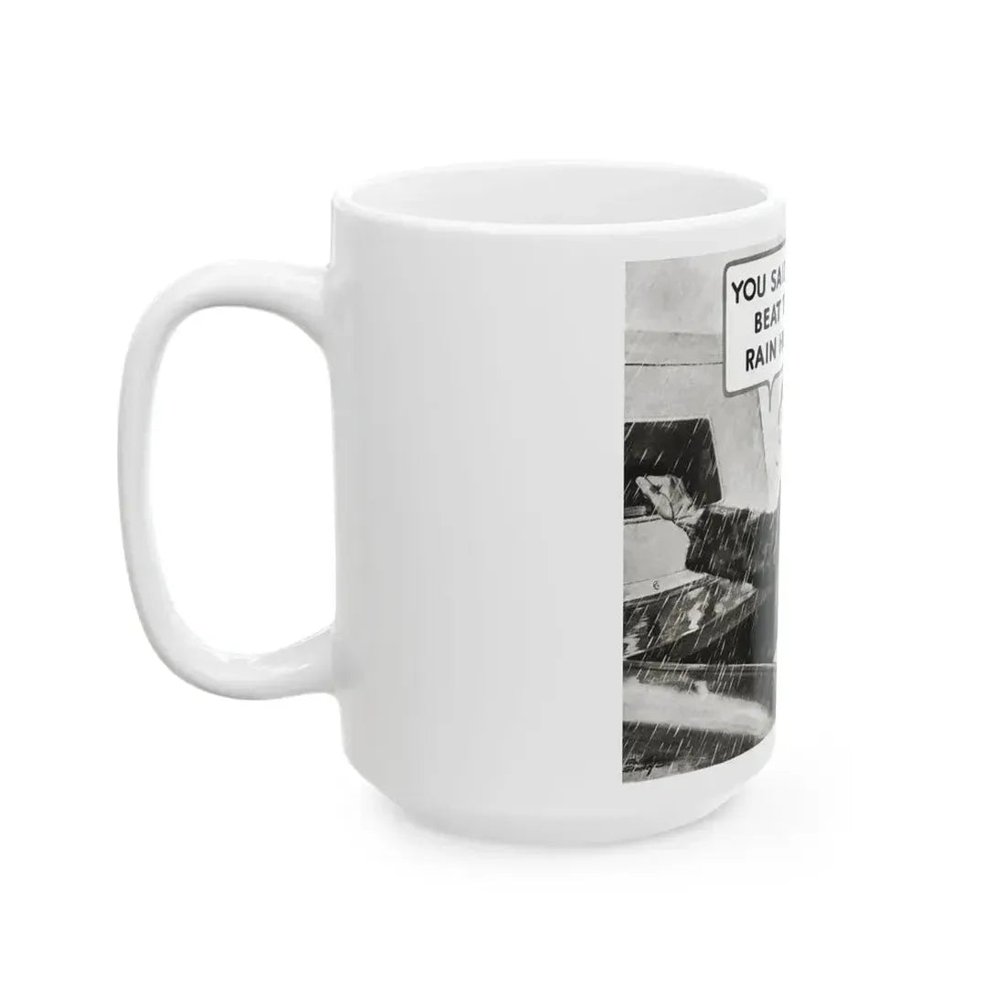 Ethyl advertisement, Redbook, December 1933 - White Coffee Mug - Go Mug Yourself