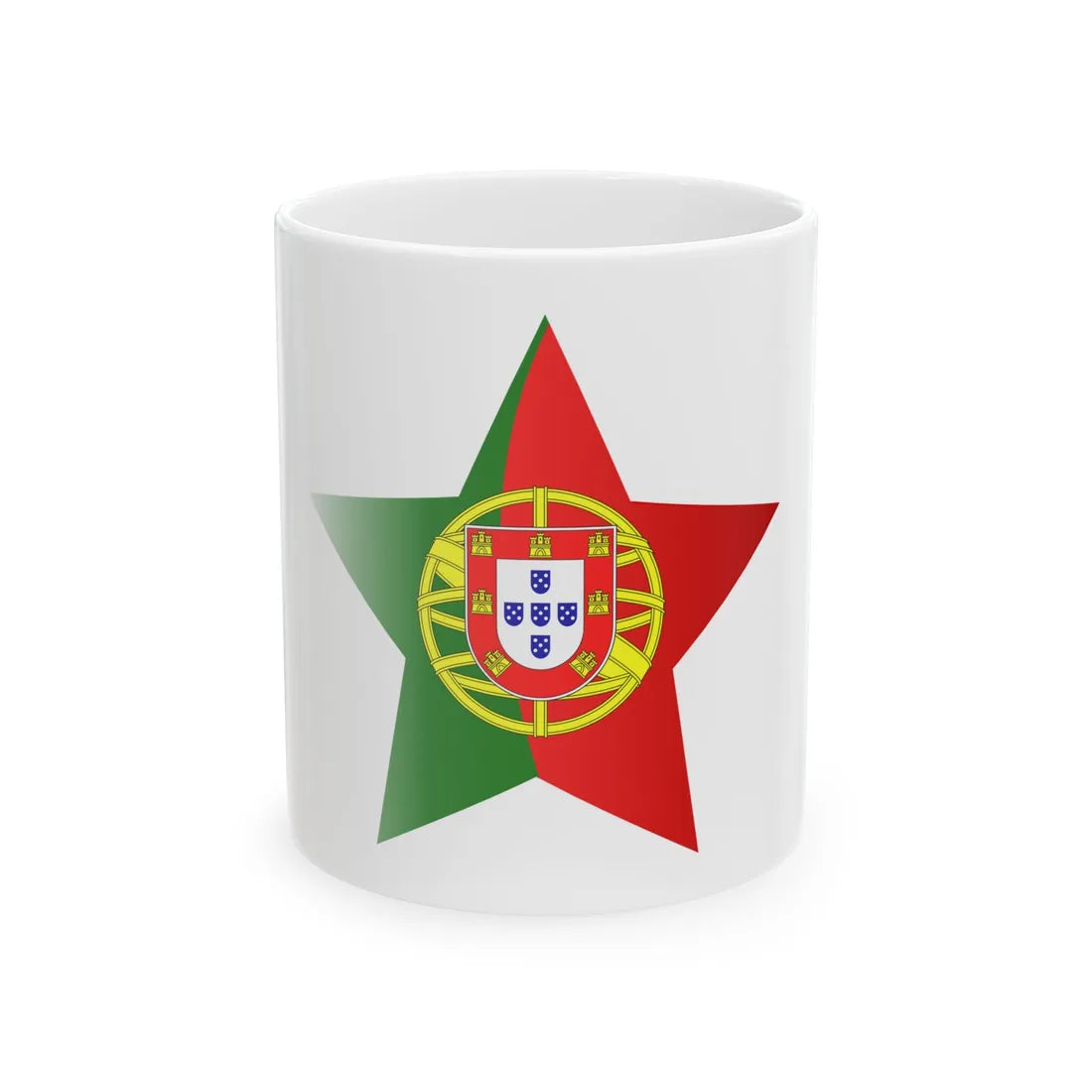 Etoile portugaise (Portugal) White Coffee Mug 11oz - Go Mug Yourself