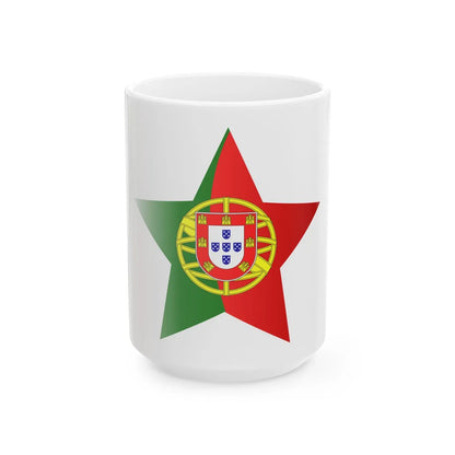 Etoile portugaise (Portugal) White Coffee Mug 15oz - Go Mug Yourself