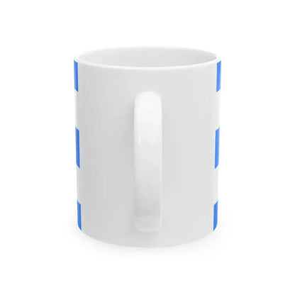 Etrurian Kingdom and War Flag with Great Royal Coat of Arms (Italy) White Coffee Mug - Go Mug Yourself