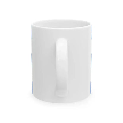 Etrurian Kingdom and War Flag with lesser coat of arms (Italy) White Coffee Mug - Go Mug Yourself
