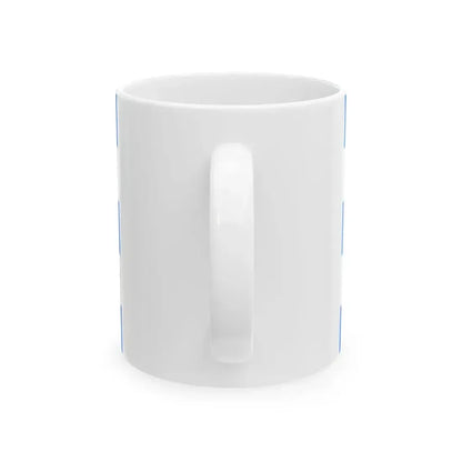 Etrurian Kingdom and War Flag with lesser coat of arms (Italy) White Coffee Mug - Go Mug Yourself