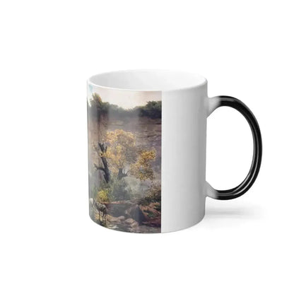 Ettore Roesler Franz (1845-1907) Unknown title - Color Changing Mug 11oz - Go Mug Yourself