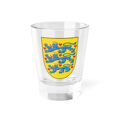EU Member States CoA Series- Denmark (Denmark) (Coat of Arms) Shot Glass 1.5oz 1.5oz - Go Mug Yourself