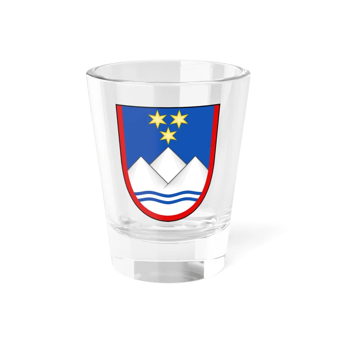 EU Member States CoA Series- Slovenia (Slovenia) (Coat of Arms) Shot Glass 1.5oz 1.5oz - Go Mug Yourself
