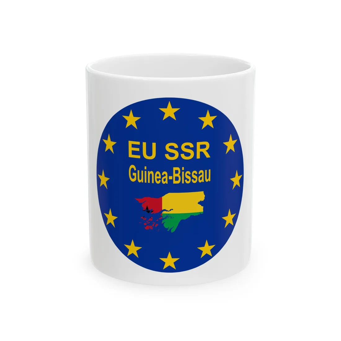 EU SSR Guinea-Bissau logo (Guinea) White Coffee Mug 11oz - Go Mug Yourself
