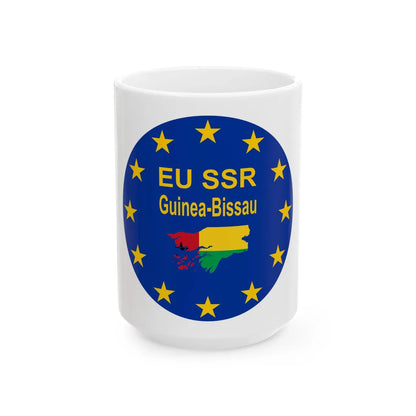 EU SSR Guinea-Bissau logo (Guinea) White Coffee Mug 15oz - Go Mug Yourself