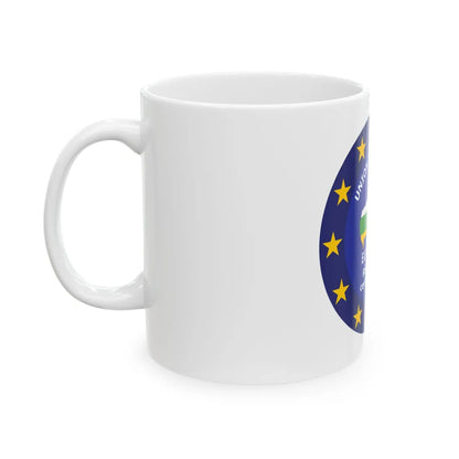 EUFOR RCA logo (Central African Republic) White Coffee Mug - Go Mug Yourself