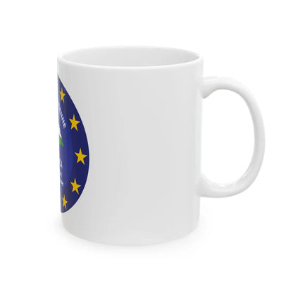 EUFOR RCA logo (Central African Republic) White Coffee Mug - Go Mug Yourself