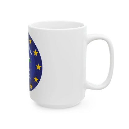 EUFOR RCA logo (Central African Republic) White Coffee Mug - Go Mug Yourself