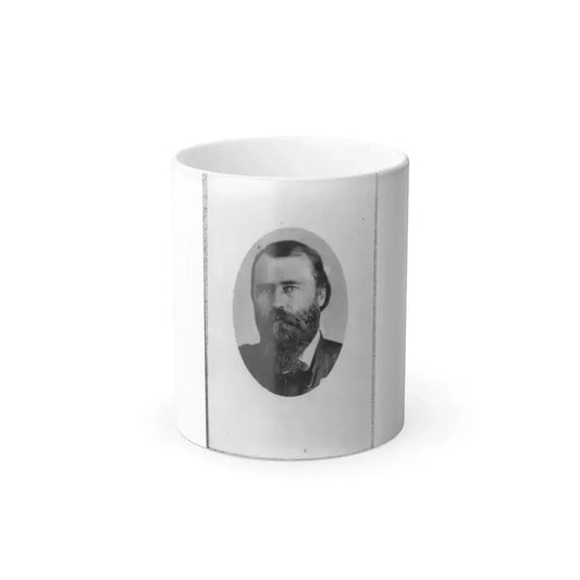 Eugene A. Carr, Colonel 3D Ill. Cavalry, Oval Bust Portrait, Facing Left (U.S. Civil War) Color Changing Coffee Mug 11oz Default Title 11oz - Go Mug Yourself