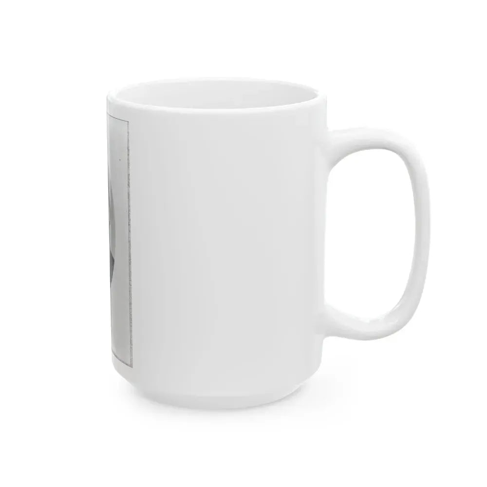 Eugene A. Carr, Colonel 3d Ill. Cavalry, Oval Bust Portrait, Facing Left (U.S. Civil War) White Coffee Mug - Go Mug Yourself