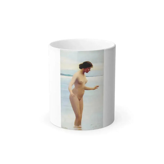 Eugene de Blaas (1843-1931) In the Water - Oil on cradled panel 1914 - Color Changing Mug 11oz Default Title 11oz - Go Mug Yourself