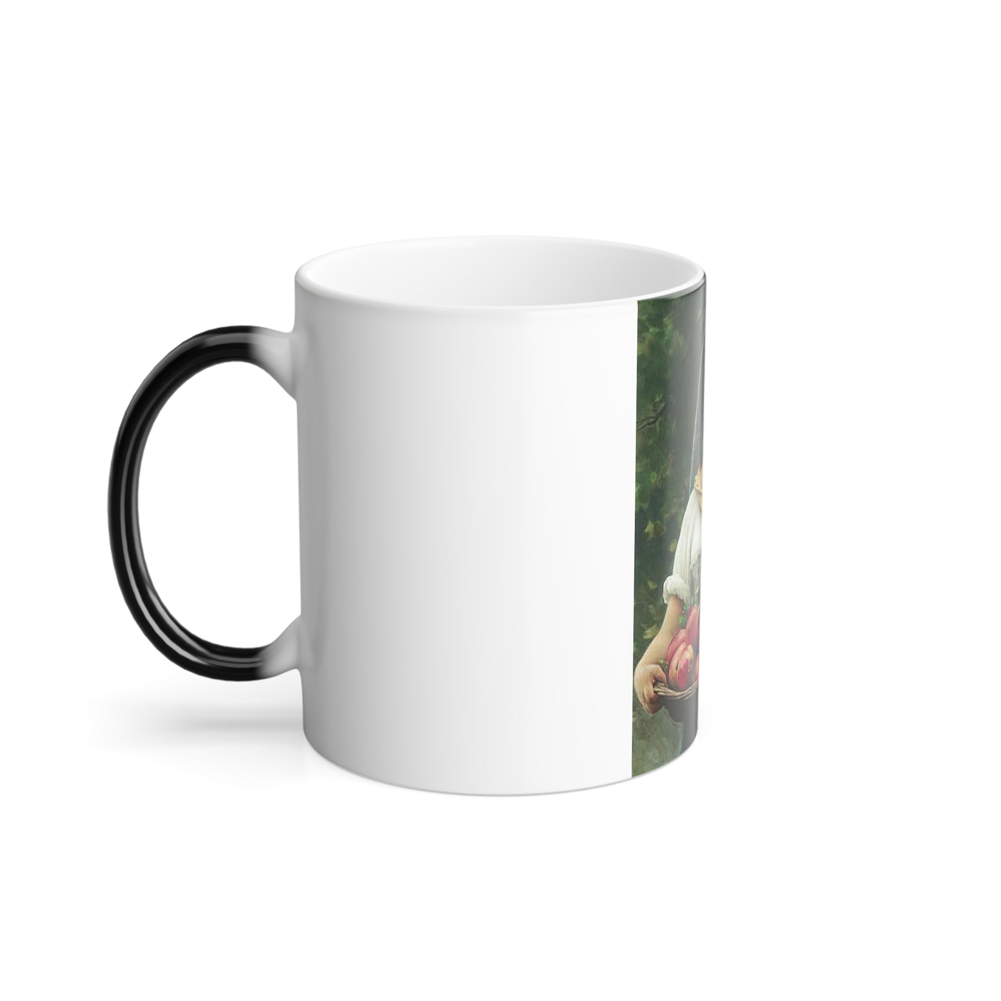 Eugene de Blaas (1843-1931) Madchen mit Granatapfeln - Oil on canvas 1912 - Color Changing Mug 11oz-Go Mug Yourself