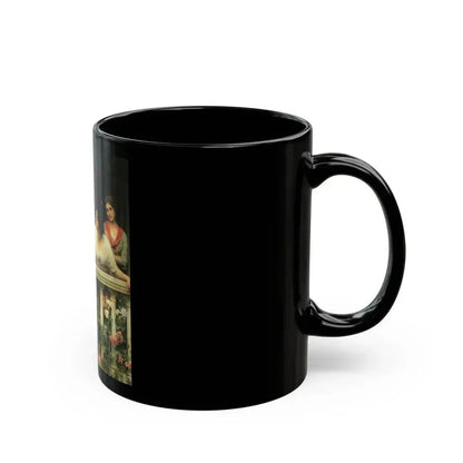 Eugene de Blaas (1843-1931) The Balcony - Black Coffee Mug - Go Mug Yourself