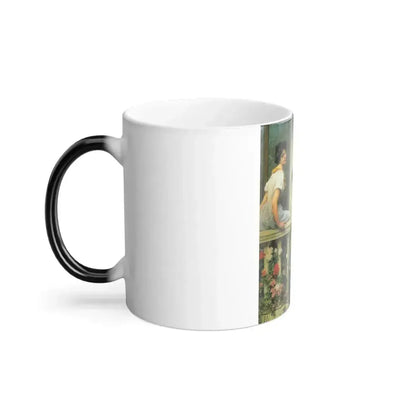 Eugene de Blaas (1843-1931) The Balcony - Color Changing Mug 11oz - Go Mug Yourself