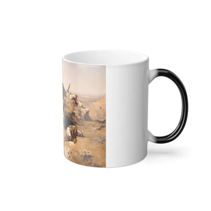 Eugene Fromentin (1820-1876) Le Pays de la soif (Country of thirst) - c1869 - Color Changing Mug 11oz-Go Mug Yourself