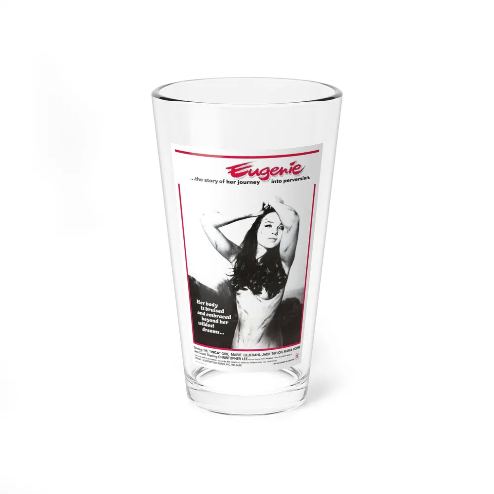 EUGENIE THE STORY OF HER JOURNEY INTO PERVERSION 1970 Movie Poster - Pint Glass 16oz-16oz-Go Mug Yourself