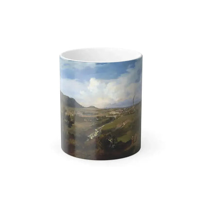 Eugenio Landesio (1809-1879) Hacienda de Velasquez, Province of Hidalgo, Mexico - Oil on canvas - Color Changing Mug 11oz 11oz - Go Mug Yourself