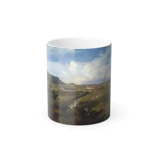 Eugenio Landesio (1809-1879) Hacienda de Velasquez, Province of Hidalgo, Mexico - Oil on canvas - Color Changing Mug 11oz 11oz - Go Mug Yourself