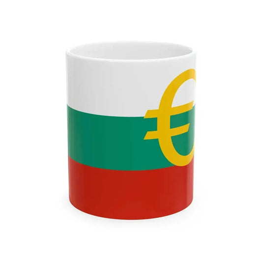 Euro et Bulgarie (Bulgaria) White Coffee Mug 11oz - Go Mug Yourself